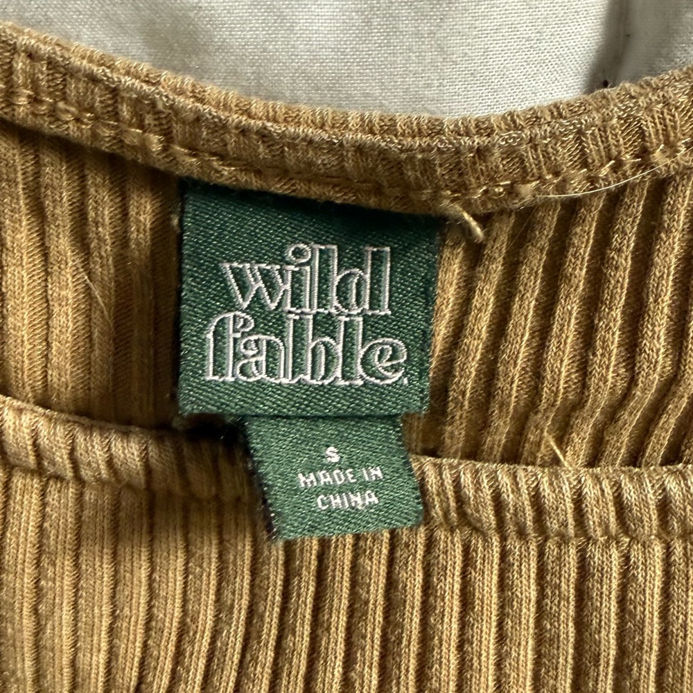 Wild Fable Ribbed Brown Tank Top - Picture 4 of 4